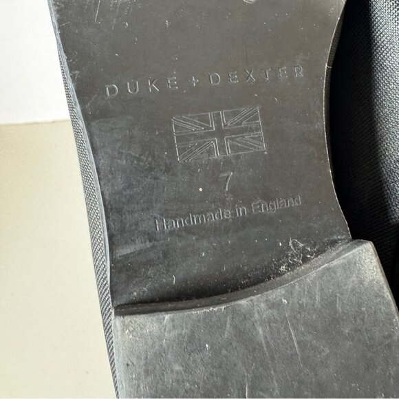 Duke + Dexter Black Camo Canvas Loafers Size 7 Handmade in England Slip-On Shoes main image 7